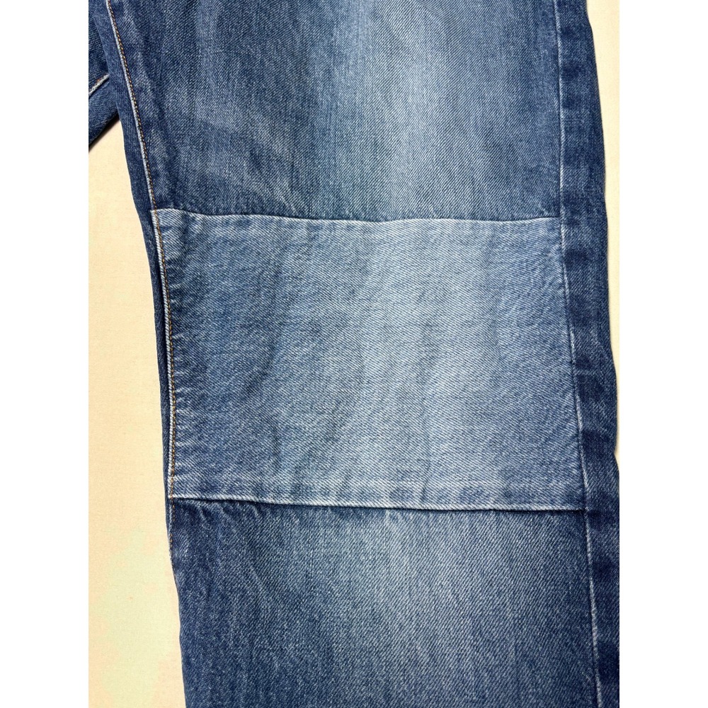 FRAME Le Slouch Straight Leg Paneled Button Fly Jeans Medium Wash Womens 32X32 - Picture 2 of 11